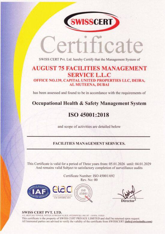 ISO 45001 Certificate